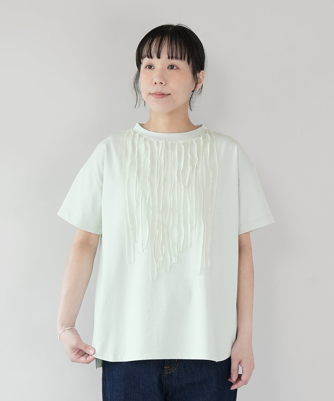 LILASICフロントフリルのTシャツ | mumokutekiオンラインストア