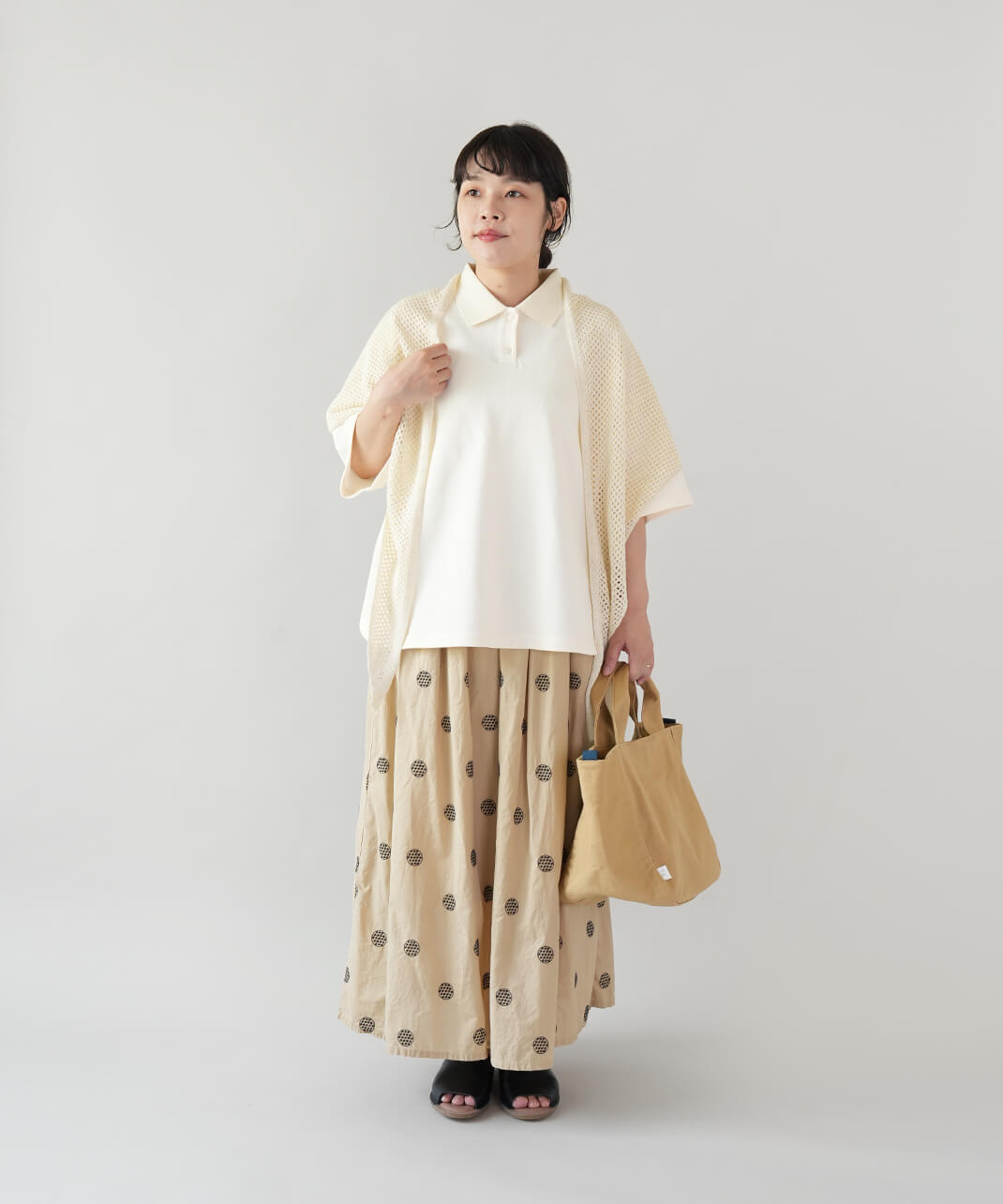 40%off】mumokuteki鹿の子のワイドポロシャツ | mumokutekiオンライン