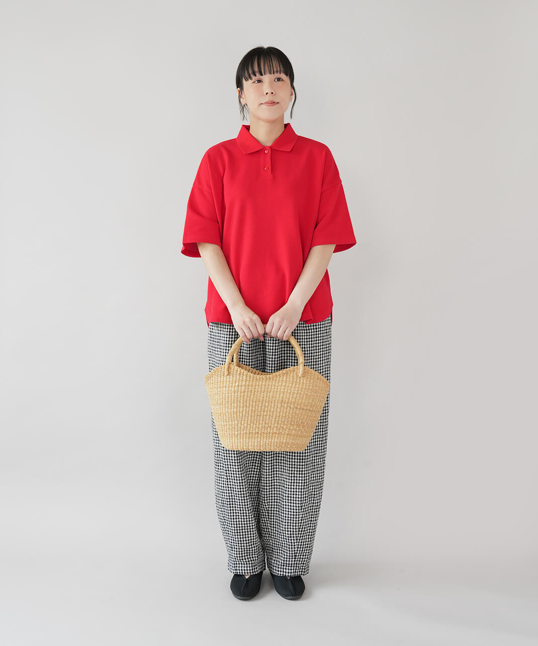 40%off】mumokuteki鹿の子のワイドポロシャツ | mumokutekiオンライン