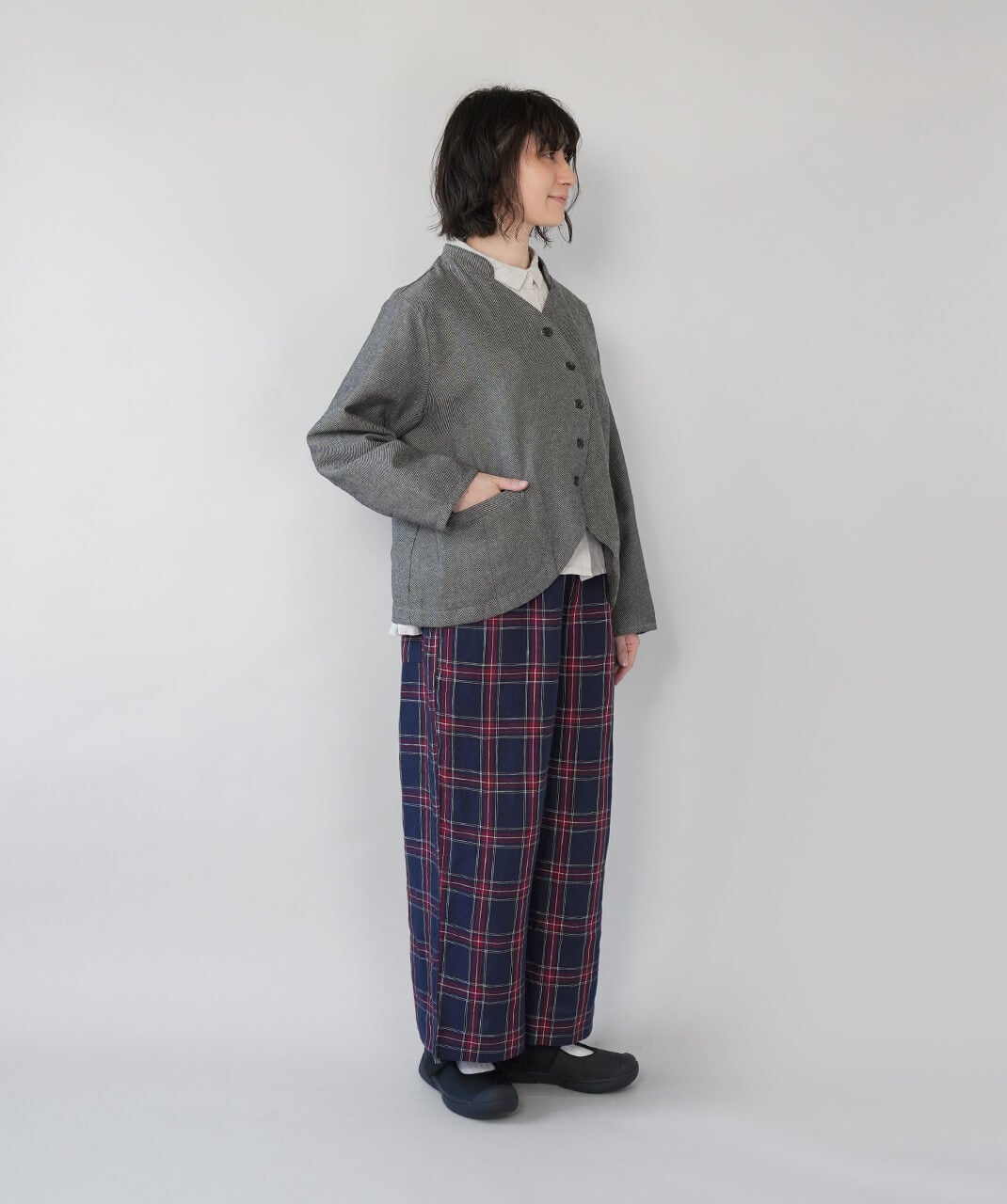 mumokutekiリネンのワイドイージーパンツ | mumokutekiオンラインストア