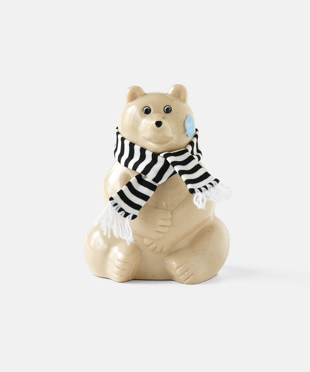Polar Bear bankシロクマ貯金箱2026マフラー付き | mumokuteki