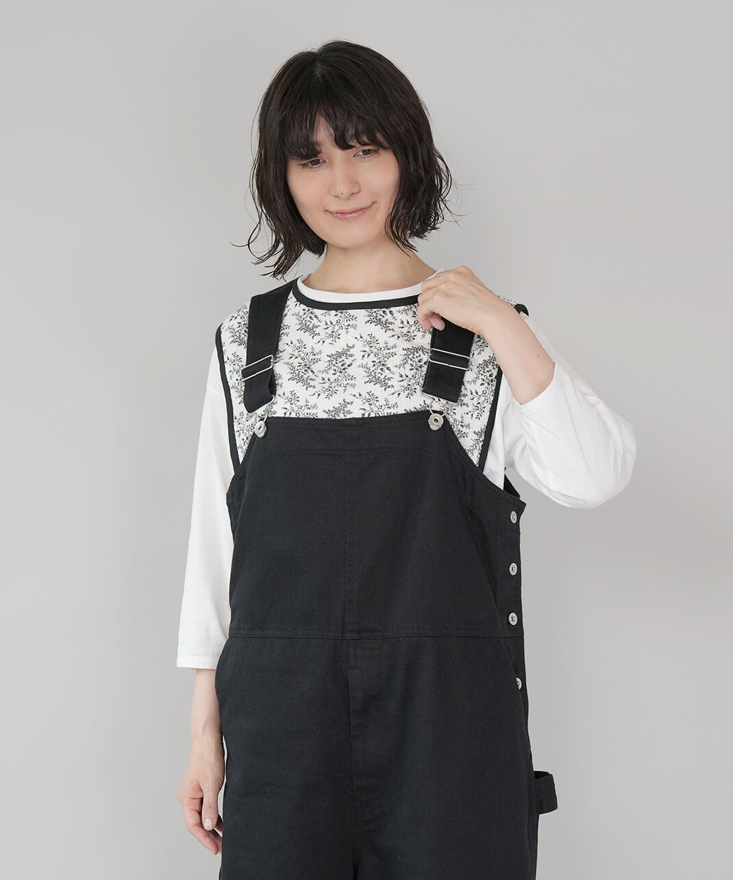 mumokutekiボタニカル柄のダブルガーゼベスト | mumokutekiオンライン
