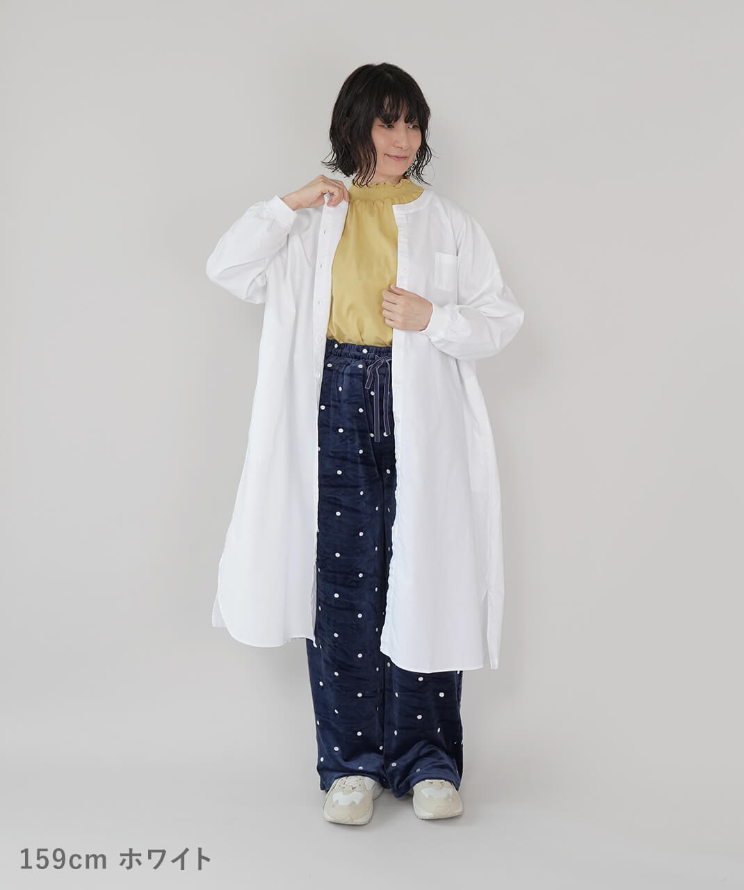 mumokuteki後染めオックスのシャツワンピース | mumokutekiオンライン