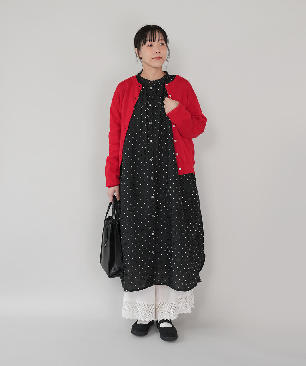 mumokutekiリネンのワイドギャザーワンピース | mumokutekiオンライン