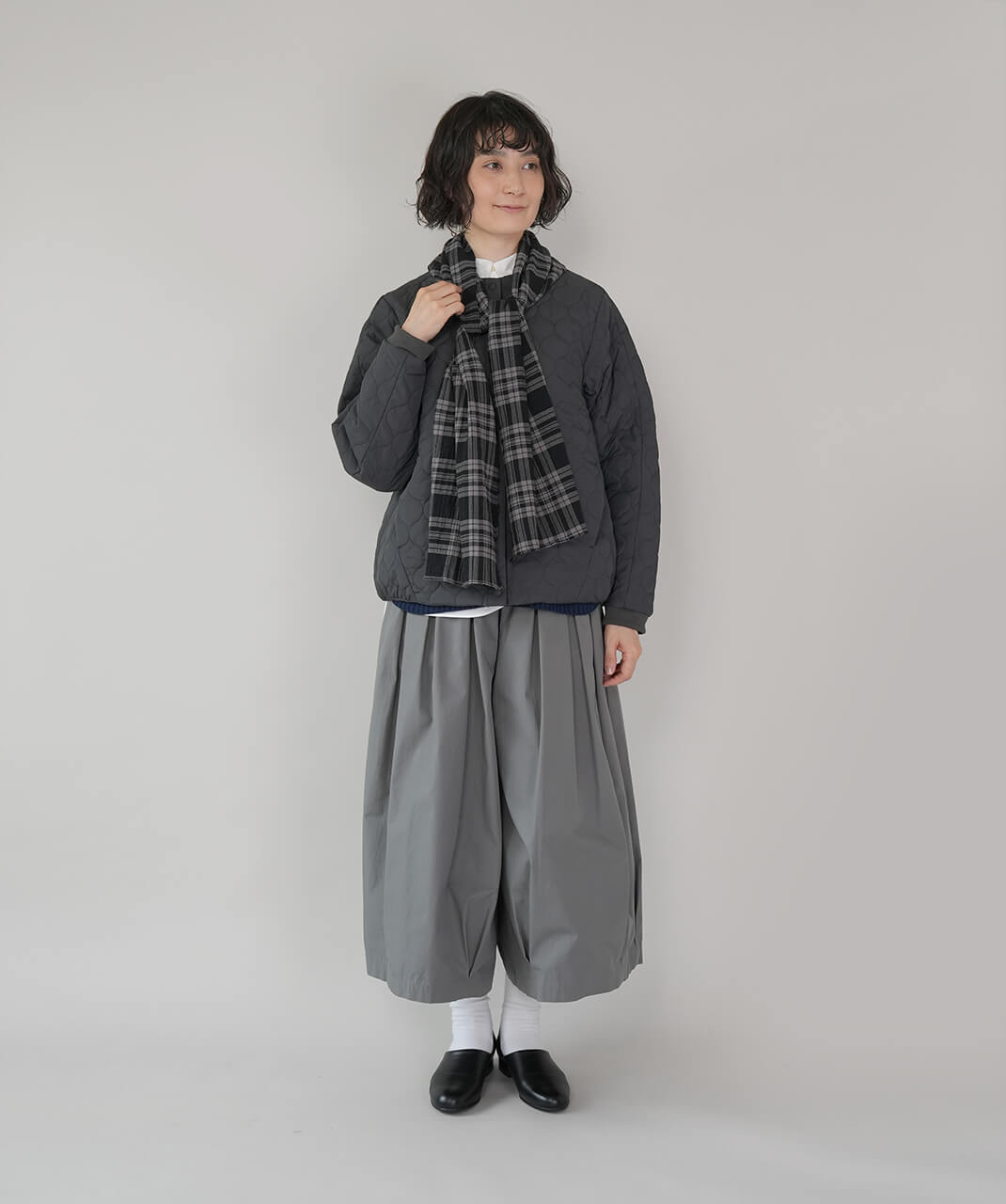 mumokutekiコットン素材のチェックストール | mumokutekiオンラインストア