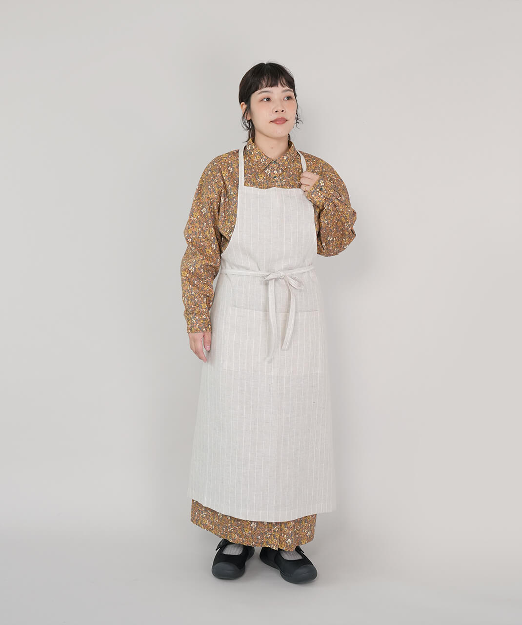 fog linen work リネンエプロン　難あり fog linen workリネン フルエプロン | mumokutekiオンラインストア