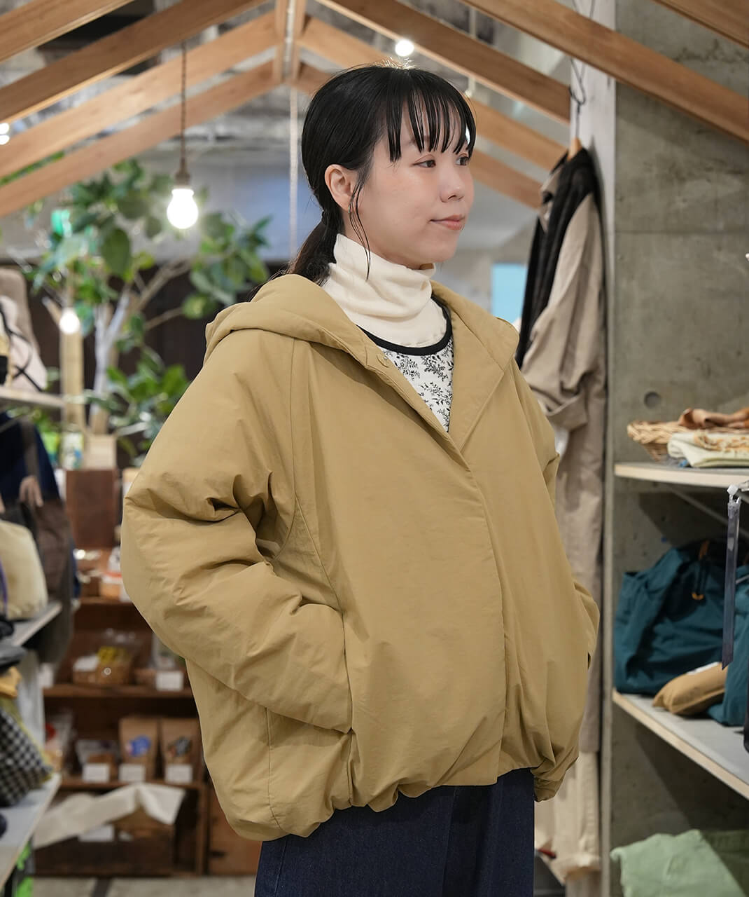 te-to中綿入りのフーディショートコート | mumokutekiオンラインストア