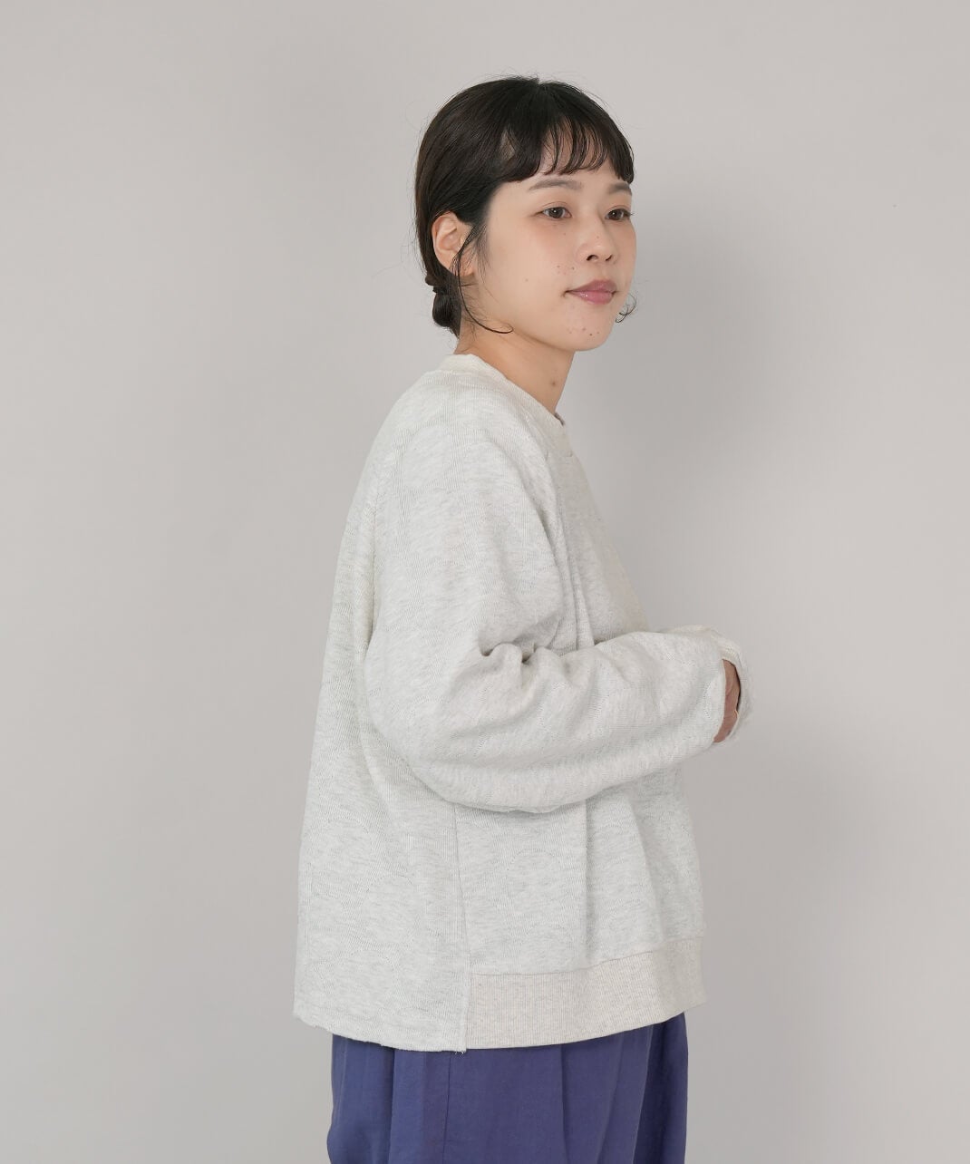 mumokutekiジャガード織りのドットプルオーバー | mumokuteki