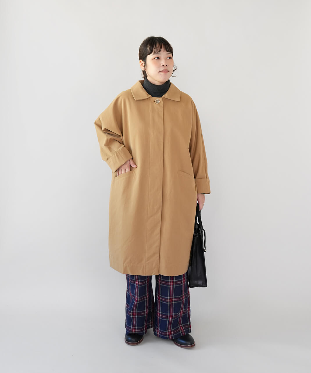 mumokutekiコクーンシルエットのドルマンコート | mumokuteki