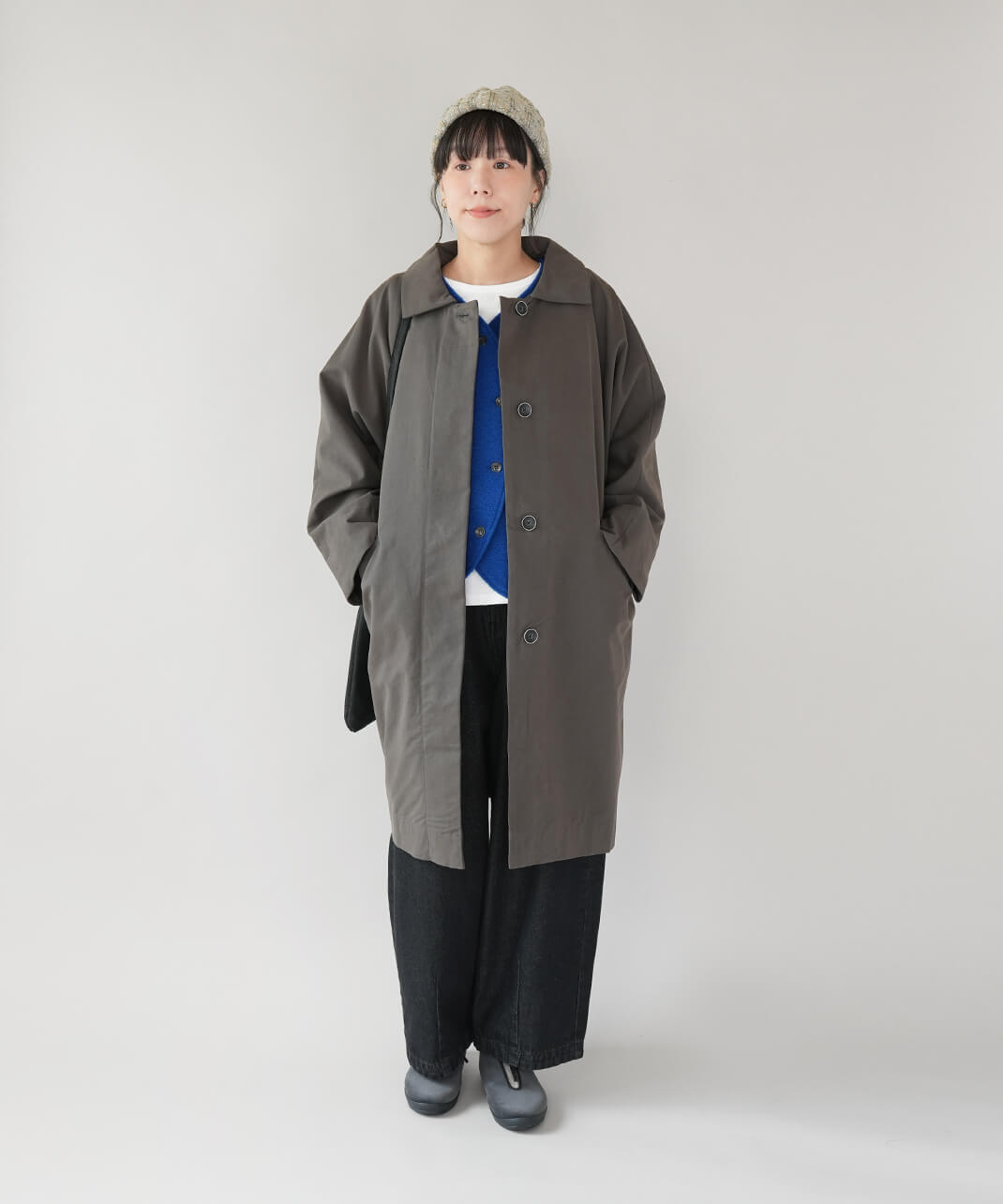 mumokutekiコクーンシルエットのドルマンコート | mumokuteki