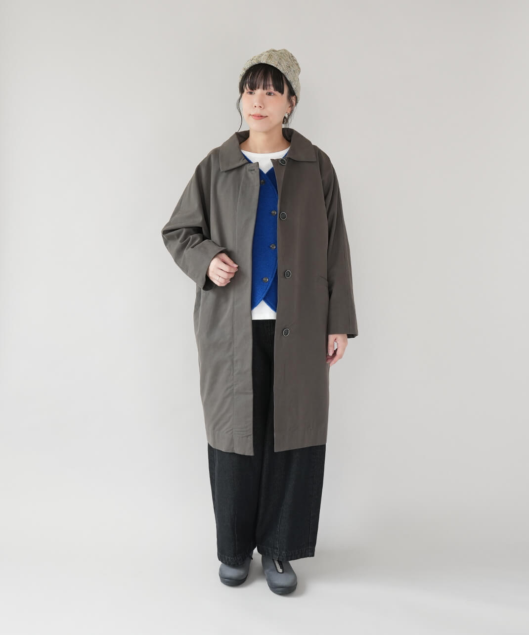 mumokutekiコクーンシルエットのドルマンコート | mumokuteki